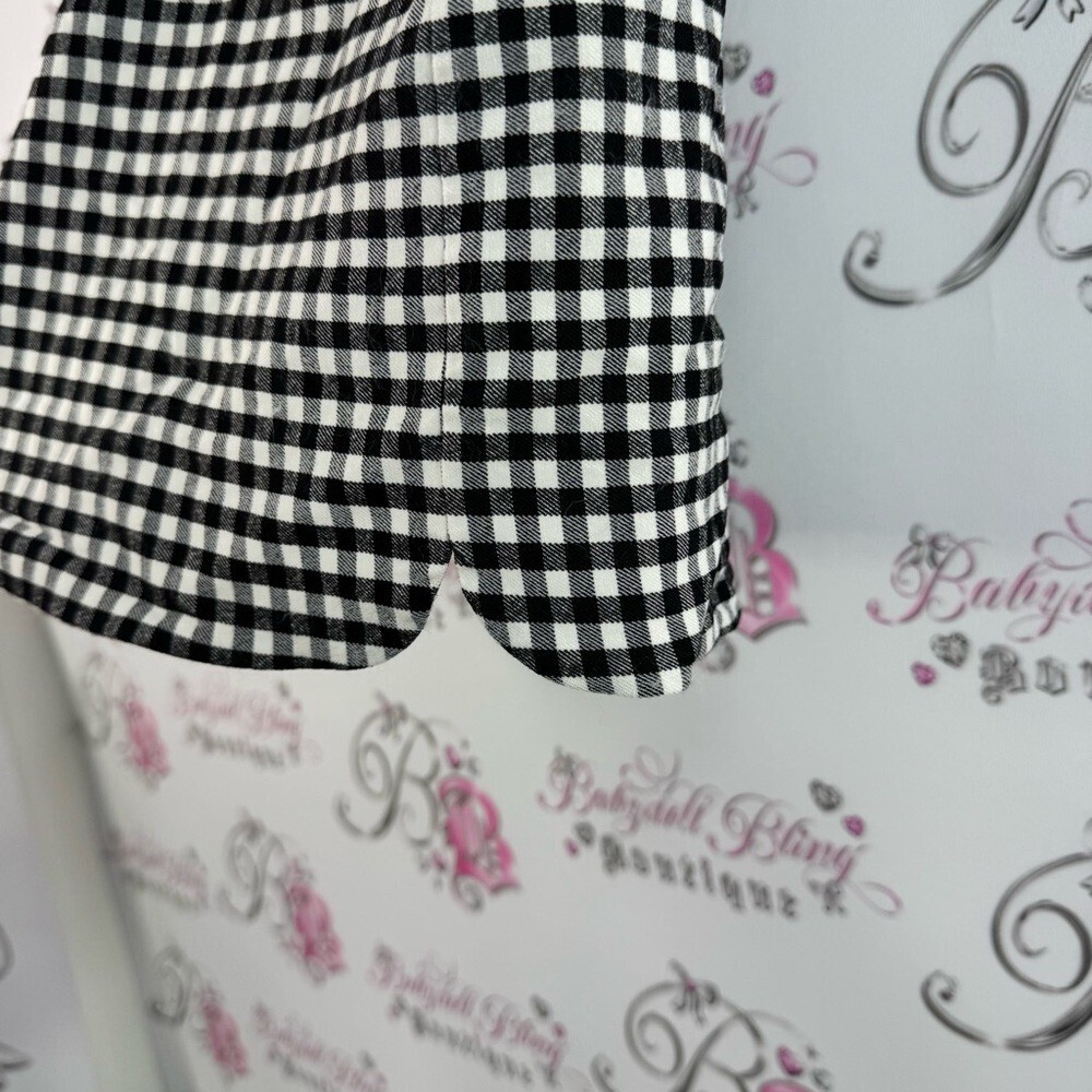 S.c & co skort shorts underneath Stylish Black and White Checkered Mini Skirt - Picture 5 of 11